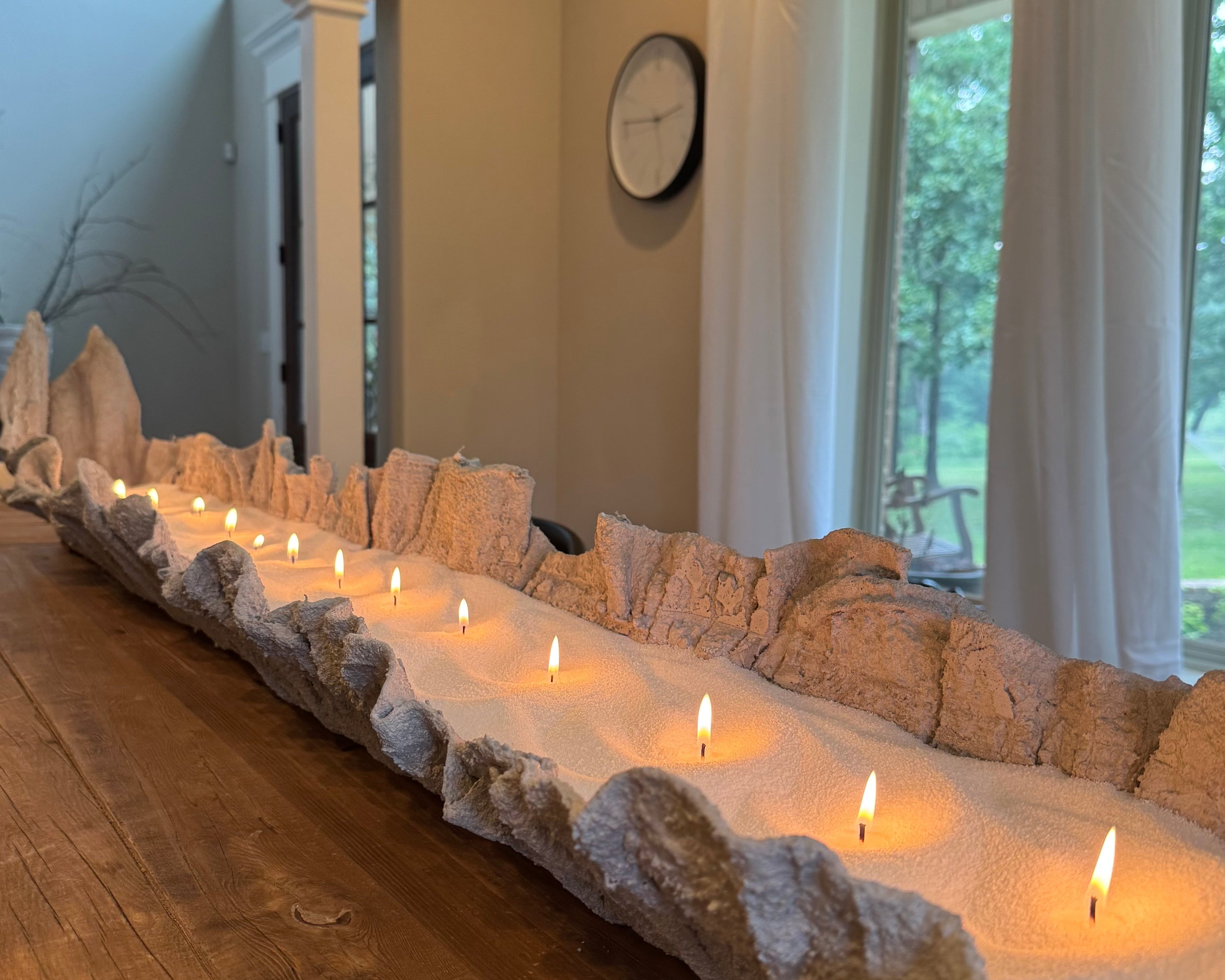 DIY Concrete Towel Bowl Candle